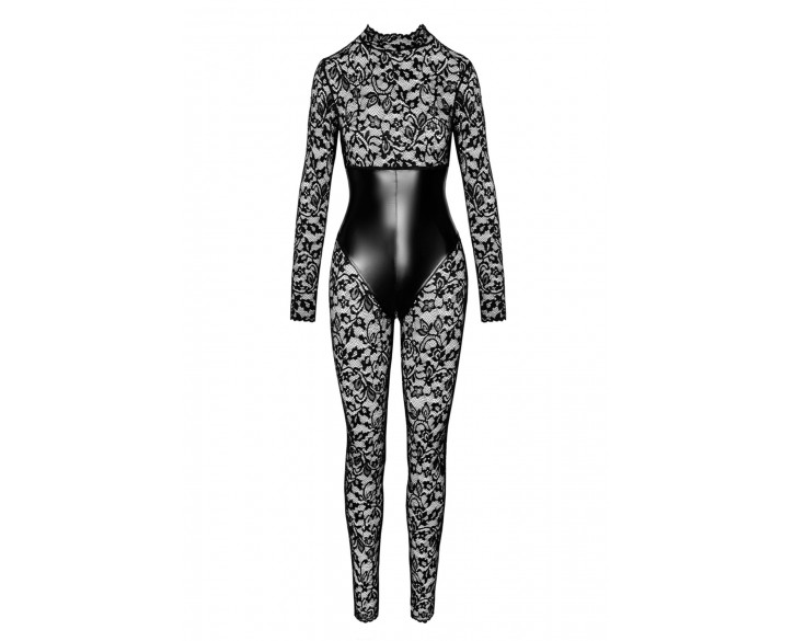 Комбінезон Noir Handmade F299 Enigma lace catsuit with underbust bodice - XL