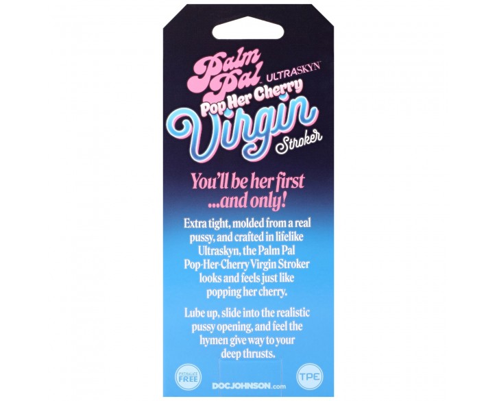 Мастурбатор Doc Johnson Palm Pal Virgin Stroker with Pop Her Cherry Juice