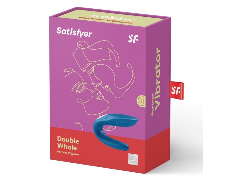 Вібратор для пар Satisfyer Double Whale з двома моторчиками