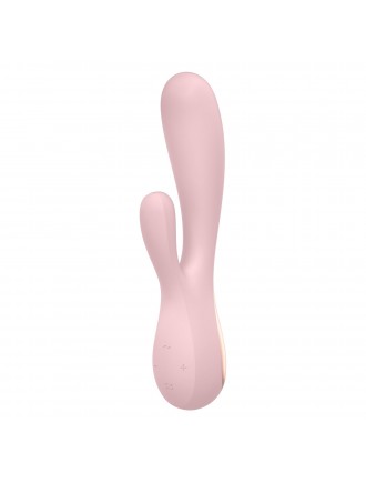 Смарт вібратор-кролик Satisfyer Mono Flex Mauve, 2 мотори, керування через інтернет