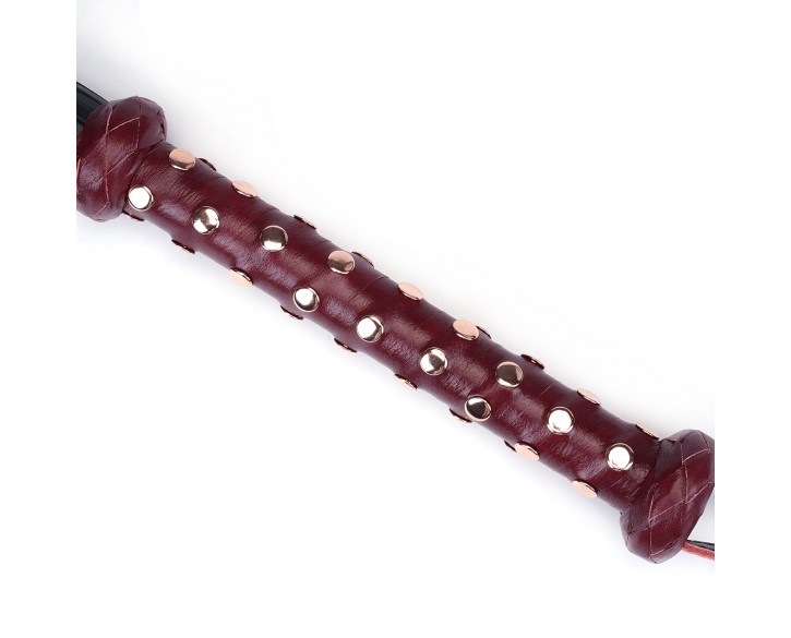 Флогер Liebe Seele Wine Red Studded Flogger