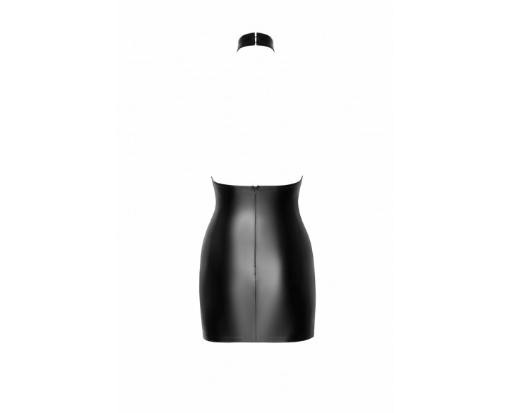 Сукня Noir Handmade F311 Eros mini halter dress of flocked mesh and wetlook - M