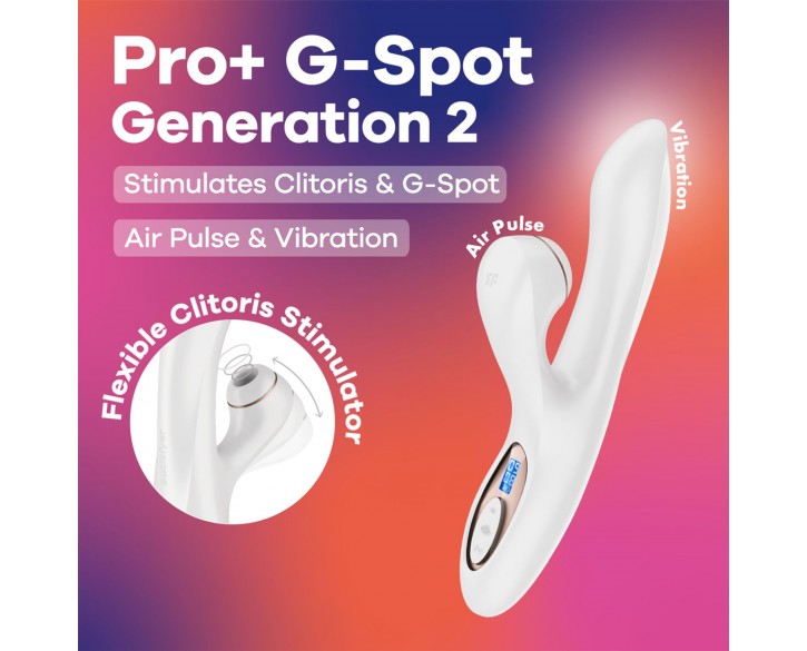 Вакуумний вібратор-кролик Satisfyer Pro+ G-Spot Generation 2 White
