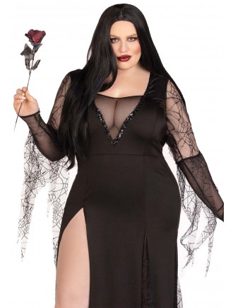 Еротичний костюм Мортіші Аддамс Leg Avenue Sexy Spooky Morticia 1X-2X