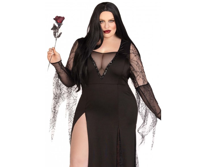 Еротичний костюм Мортіші Аддамс Leg Avenue Sexy Spooky Morticia 1X-2X