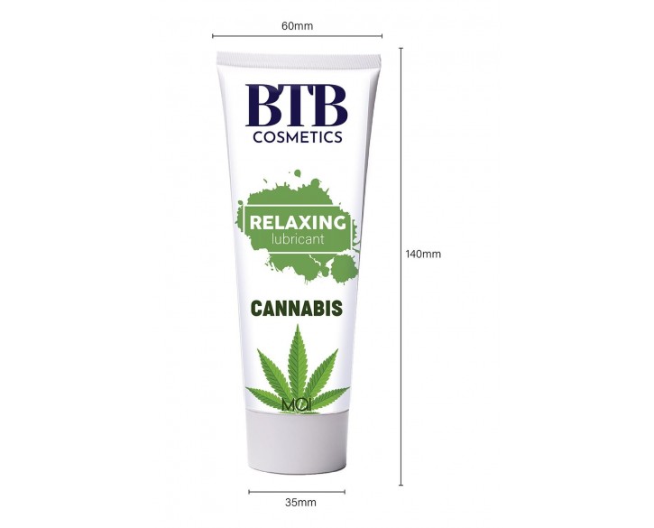 Змазка на гібридній основі BTB Relaxing Lubricant Cannabis (100 мл)