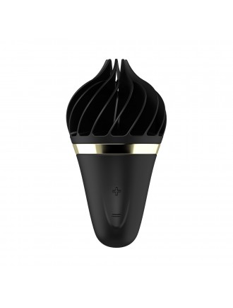 Морозиво-спінатор Satisfyer Lay-On - Sweet Treat Black/Gold, 10 режимів роботи, водонепроникний