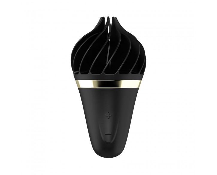 Морозиво-спінатор Satisfyer Lay-On - Sweet Treat Black/Gold, 10 режимів роботи, водонепроникний