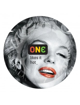 Презерватив ONE Color Sensations - ONE likes it hot (Red) 1 шт