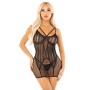 Бодістокінг Leg Avenue Heart Net Mini Dress One Size Black