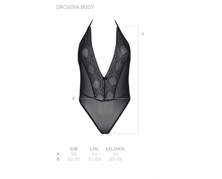 Боді Passion DROSERA BODY black L/XL - ECO Passion