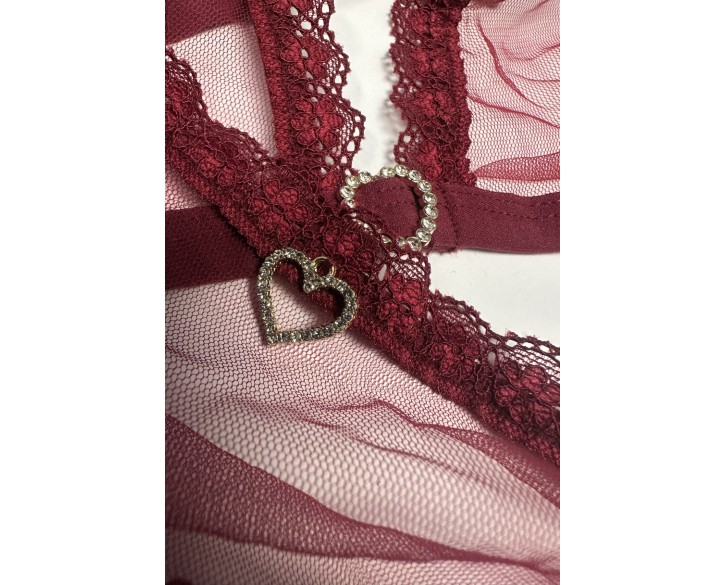 Комплект Passion BELISSANA SET burgundy M