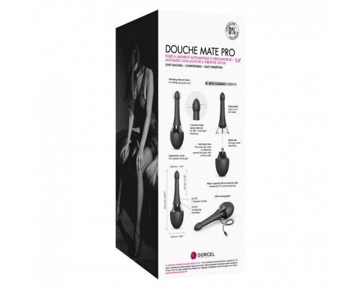 Автоматичний анальний душ-вібратор Dorcel Douche Mate Pro