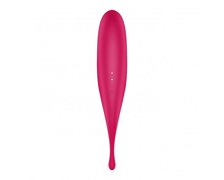 Вібратор для клітора з вакуумною стимуляцією Satisfyer Twirling Pro Red