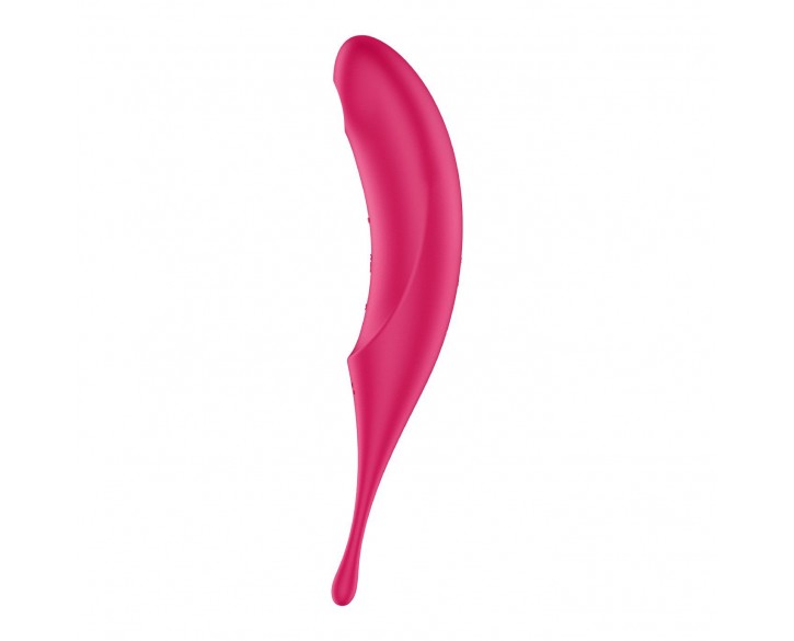 Вібратор для клітора з вакуумною стимуляцією Satisfyer Twirling Pro Red