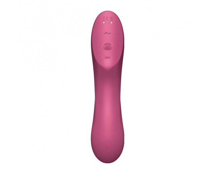 Вакуумний стимулятор із вібрацією Satisfyer Curvy Trinity 3 Red