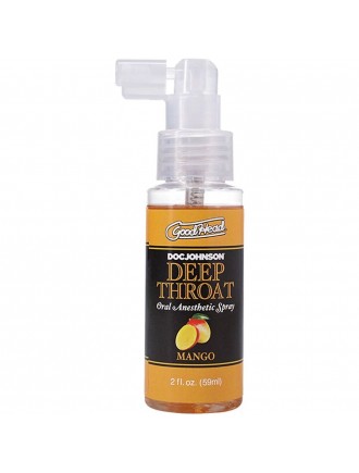 Спрей для мінету Doc Johnson GoodHead DeepThroat Spray - Mango 59 мл для глибокого мінету