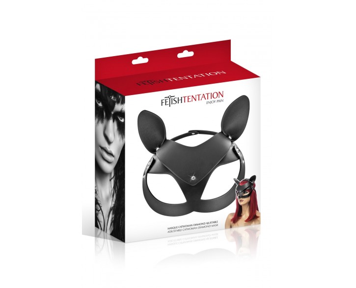 Маска кішки Fetish Tentation Adjustable Catwoman Diamond Mask