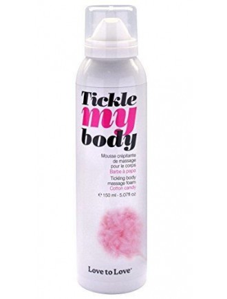 Масажна піна Love To Love TICKLE MY BODY Cotton candy (150 мл) зволожувальна