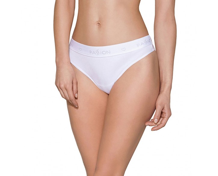 Трусики-бразиліана з бавовни Passion PS005 PANTIES white, size XL