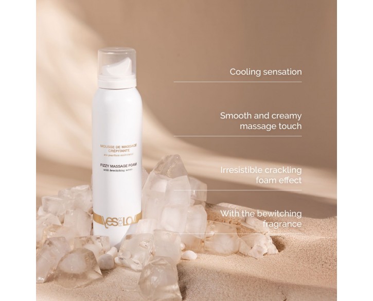 Масажна піна YESforLOV FIZZY MASSAGE FOAM with bewitching scent 150 мл, квітковий аромат