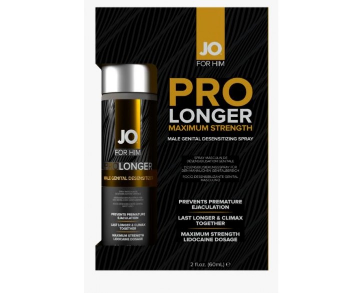 Пролонгувальний спрей System JO Prolonger Spray with Lidocaine (60 мл), не містить мінеральних масел