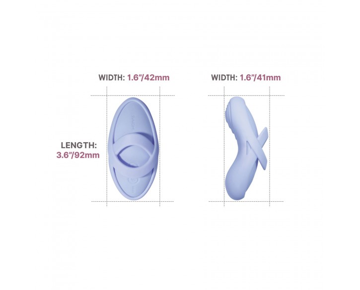 Кліторальний вібратор Svakom Echo 2 Sky Blue