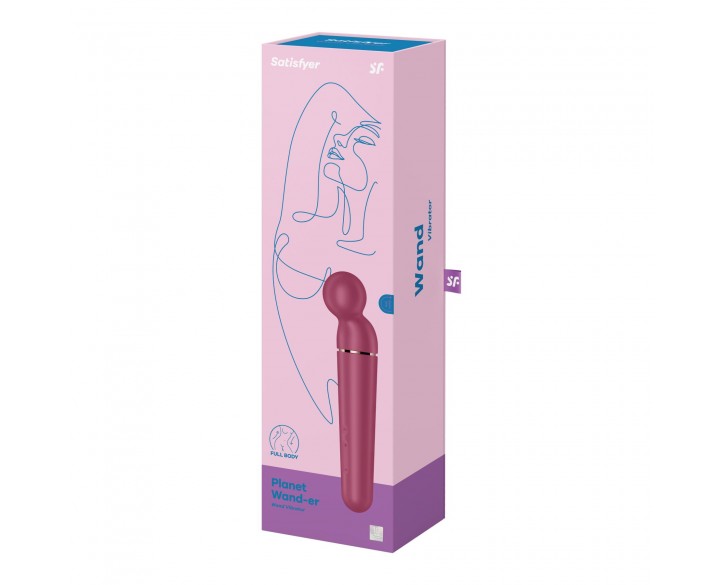 Вібромасажер Satisfyer Planet Wand-er Berry/Rosegold