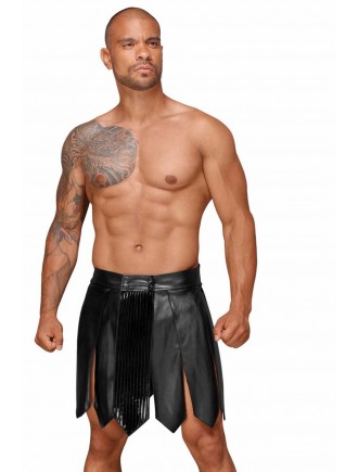 Чоловіча спідниця гладіатора Noir Handmade H053 Eco leather men's gladiator skirt - XL