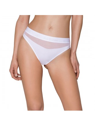 Трусики з прозорою вставкою Passion PS006 PANTIES white, size M