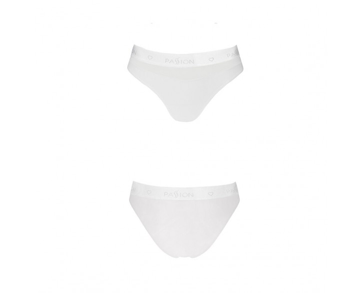 Трусики з прозорою вставкою Passion PS006 PANTIES white, size M