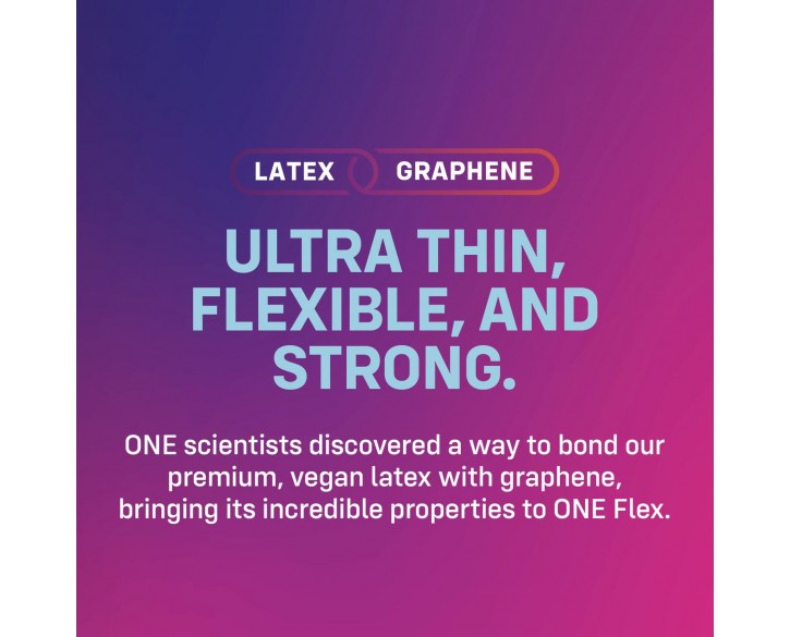 Презервативи ONE Flex Graphene Condom 3 шт, картонна коробка