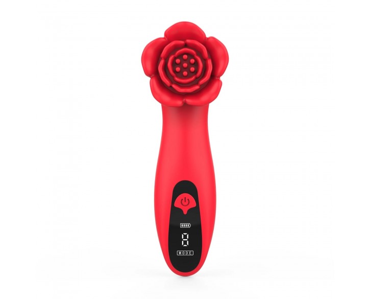 Розкішний вібратор для клітора Loviss Tona Rose Vibrator, у вигляді троянди, 9 режимів