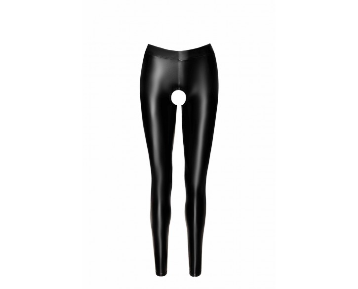 Легінси Noir Handmade F304 Taboo wetlook leggings with open crotch and bum - XL