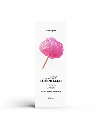 Лубрикант на водній основі Satisfyer Juicy Lubricant Cotton Candy water based 300 мл