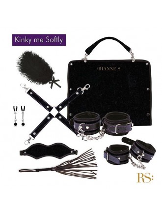 Подарунковий набір для BDSM RIANNE S — Kinky Me Softly Black: 8 предметів для задоволення