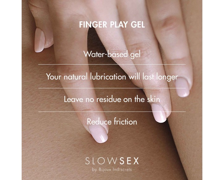 Гель-змазка для мастурбації Bijoux Indiscrets Slow Sex Finger play gel