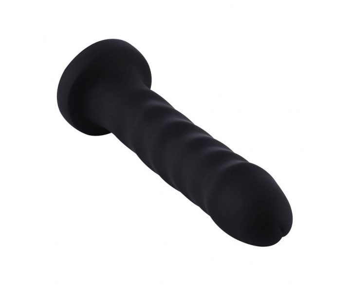 Силіконовий фалоімітатор для секс-машин Hismith 7.1″ Anal Dildo Black, система KlicLok