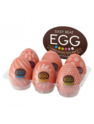 Набір мастурбаторів-яєць Tenga Egg Hard Boilded II Pack (6 яєць)