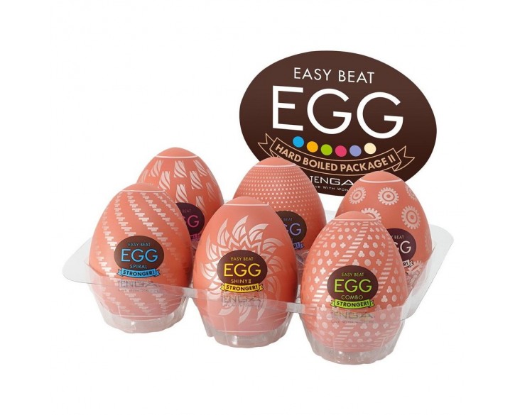 Набір мастурбаторів-яєць Tenga Egg Hard Boilded II Pack (6 яєць)