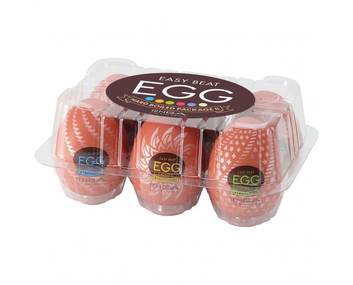 Набір мастурбаторів-яєць Tenga Egg Hard Boilded II Pack (6 яєць)