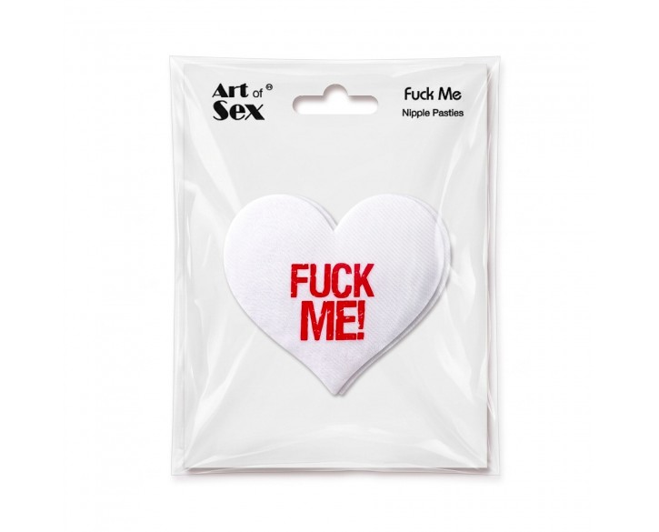 Пестис-сердечка Art of Sex - Fuck me, білий