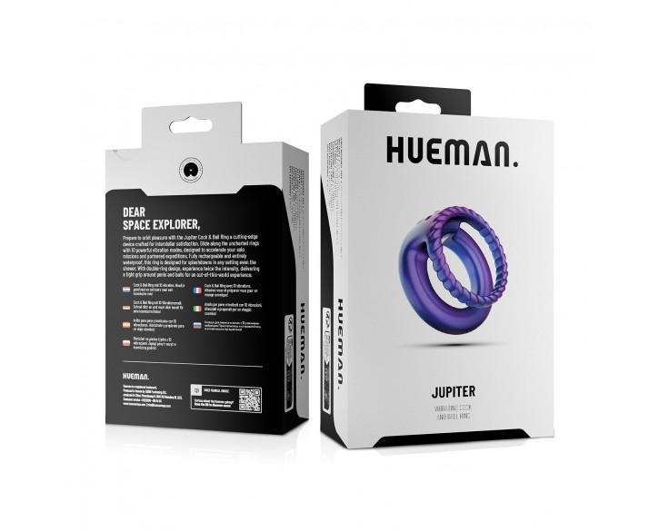 Ерекційне віброкільце Hueman - Jupiter Vibrating Cock and Ball Ring