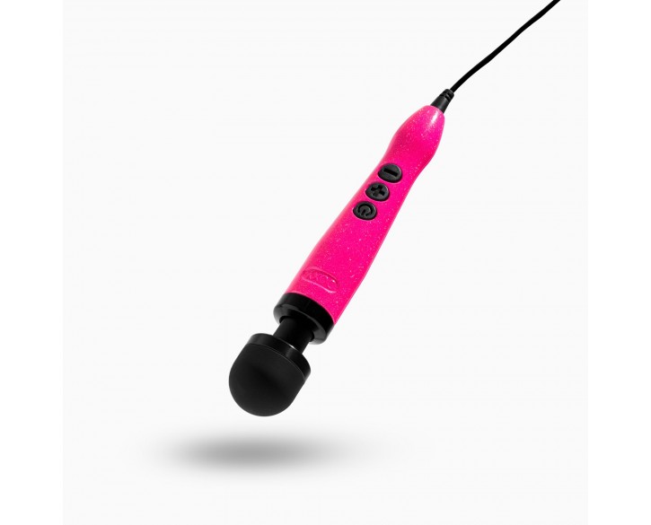 Вібромасажер DOXY Die Cast 3 Hot Pink, дуже потужний, живлення 220В, металевий корпус