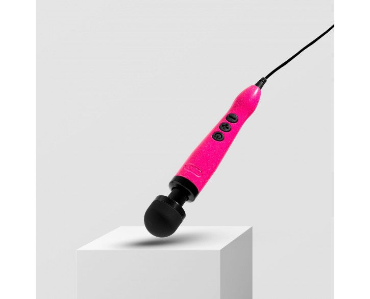 Вібромасажер DOXY Die Cast 3 Hot Pink, дуже потужний, живлення 220В, металевий корпус