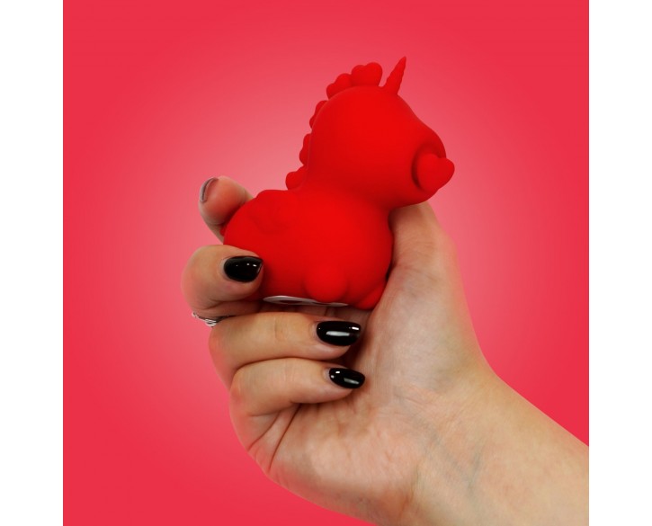 Вібратор-єдиноріжка Unihorn – Cupid's Beau, масажувальний язичок-сердечко