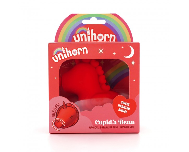 Вібратор-єдиноріжка Unihorn – Cupid's Beau, масажувальний язичок-сердечко