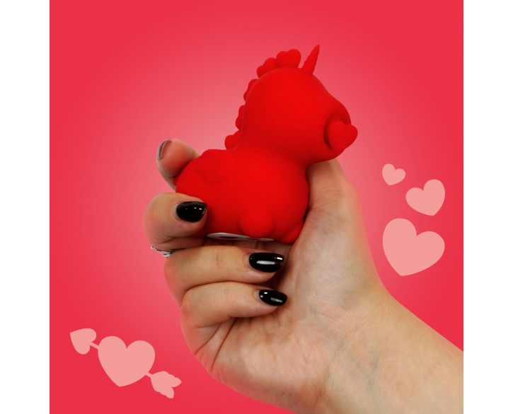 Вібратор-єдиноріжка Unihorn – Cupid's Beau, масажувальний язичок-сердечко