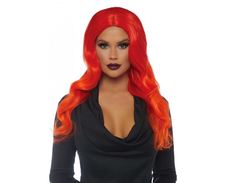 Руда перука омбре Leg Avenue Ombre long wavy wig, довга, локони, 61 см