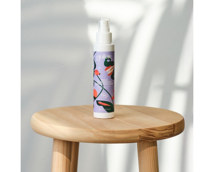 Масажна олія Goliate Huile De Massage Aphrodisiaque 100 мл, органічна, зігрівальний ефект